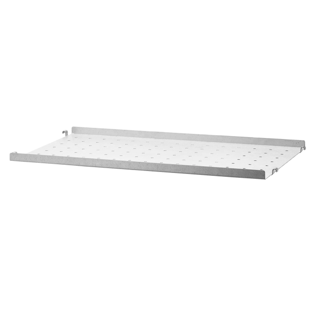 String Outdoor Regalboden 58 × 30 cm – niedrige Kante (2 cm) verzinkt – wetterfestes Regal für Balkon und Garten