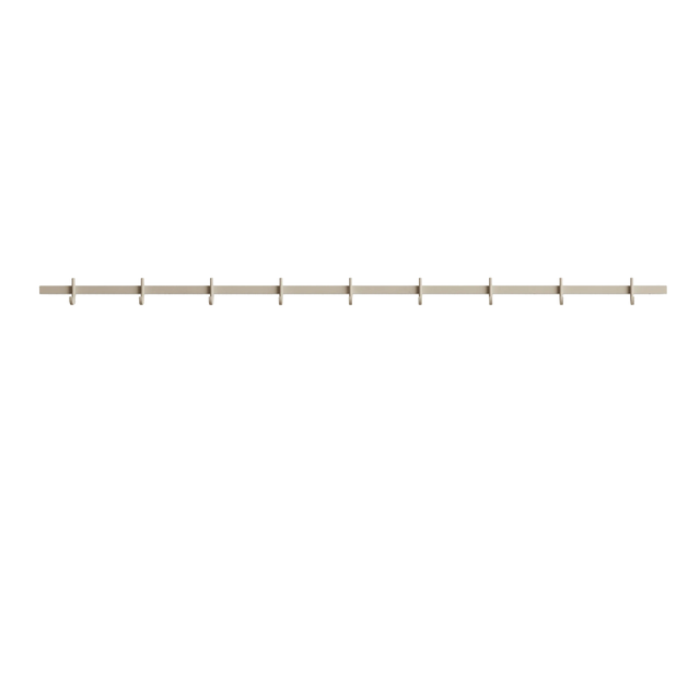 String Relief Hakenleiste 123cm Beige – Garderobenleiste von TAF Studio