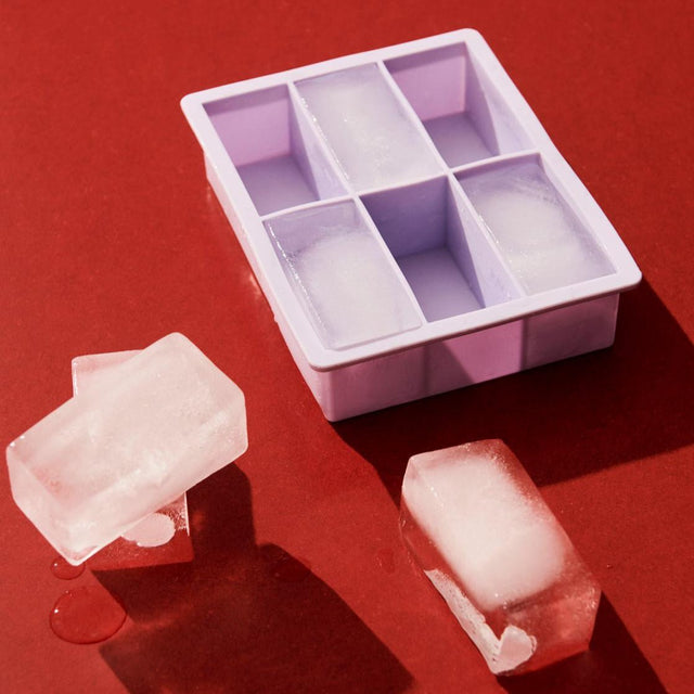 Eiswürfelform Sticks Silikon XXL Lila - HAY - DesignWe.Love