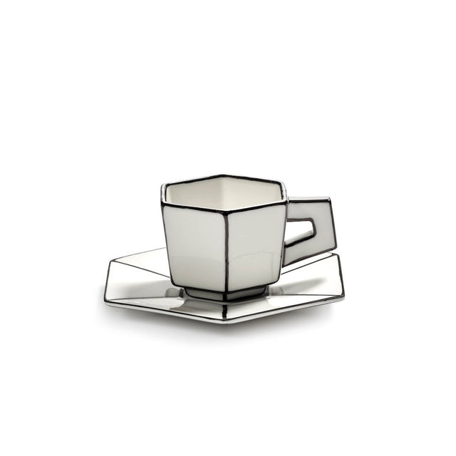 Espressotasse mit Untersetzer Carte Blanche - Serax - DesignWe.Love