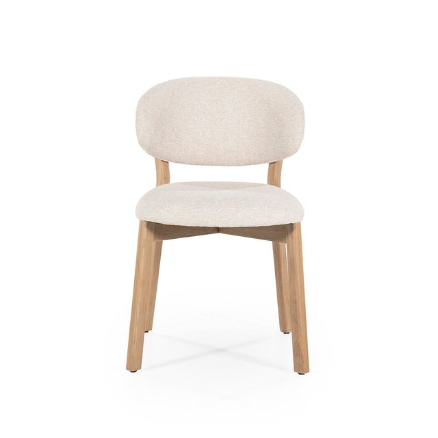 Esszimmerstuehle 4er Set Mikky Beige Polster - Eleonora - DesignWe.Love