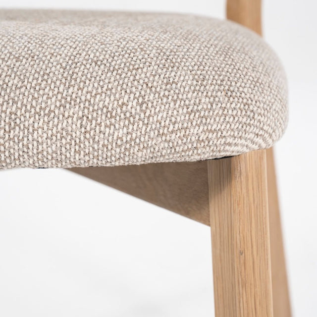 Esszimmerstuehle 4er Set Mikky Taupe Polster - Eleonora - DesignWe.Love