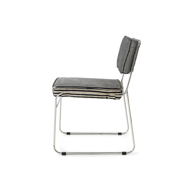 Esszimmerstuhl Endless Dining Chair stripe/monochrome - HK Living - DesignWe.Love