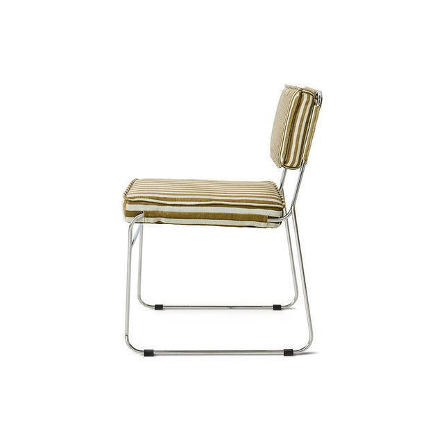 Esszimmerstuhl Endless Dining Chair stripe/sunflower - HK Living - DesignWe.Love