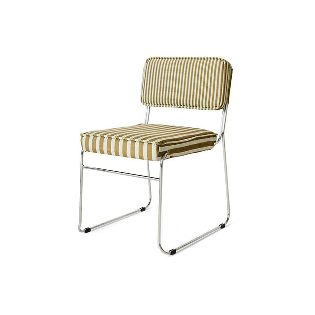 Esszimmerstuhl Endless Dining Chair stripe/sunflower - HK Living - DesignWe.Love