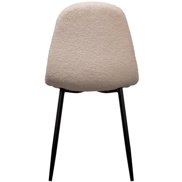 Esszimmerstuhl Marije Teddy Taupe (2er Set) - WOOOD - DesignWe.Love