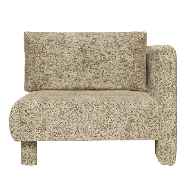 ferm LIVING Dase Armlehnmodul rechts – Sofa-Element Samt Butter/Black