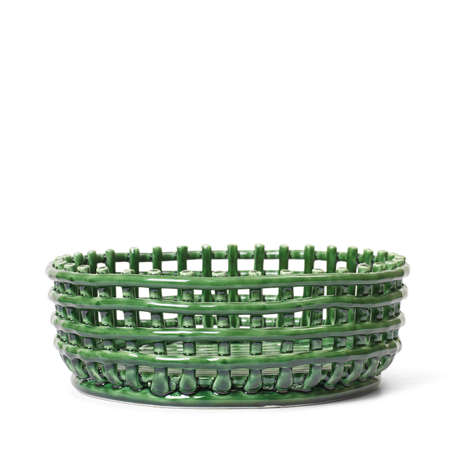 Obstkorb Ceramic Centerpiece Grün - ferm LIVING