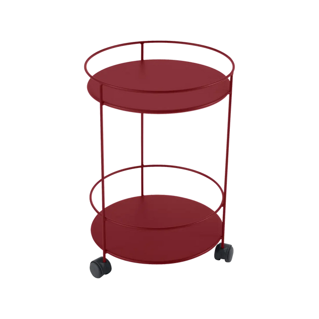 Fermob Guinguette Servierwagen Chili mit zwei Platten und Rollen - Fermob