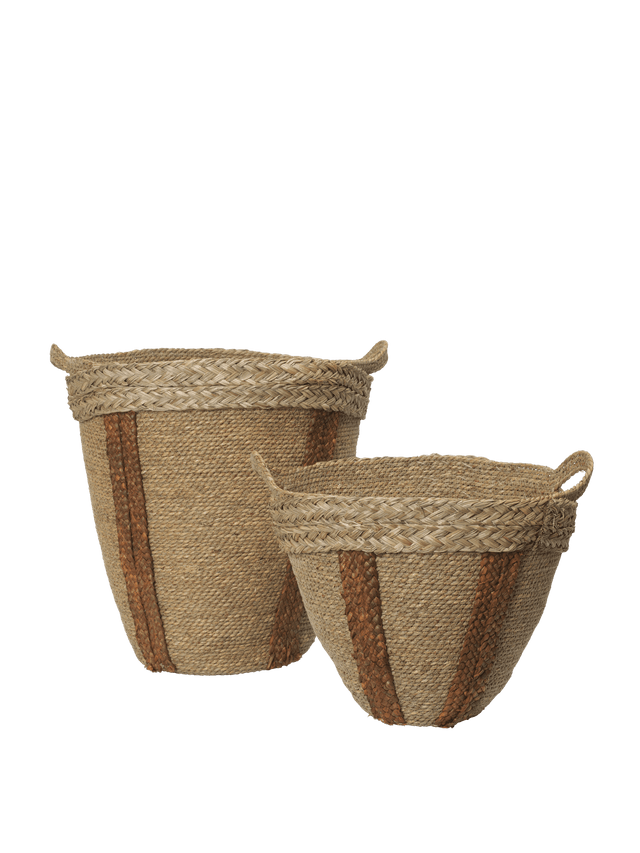 Geflochtene Körbe Mar (2er Set) - ferm LIVING - DesignWe.Love