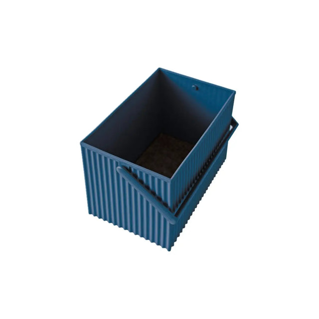 Hachiman Omnioffre Aufbewahrungsbox M– stapelbare Elastomer-Box, Farbe Blau