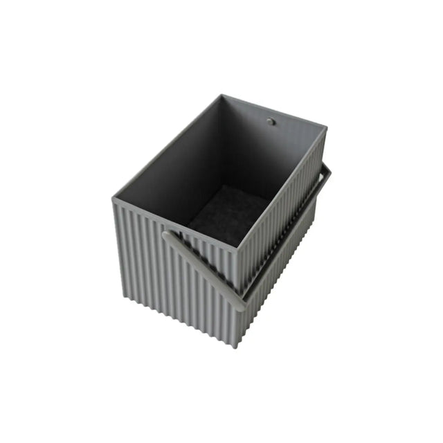 Hachiman Omnioffre Aufbewahrungsbox M – stapelbare Elastomer-Box, Farbe Gray