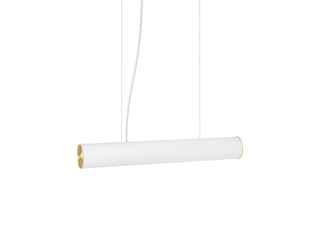 Hängeleuchte Vuelta Weiß 100cm Messing - ferm LIVING - DesignWe.Love