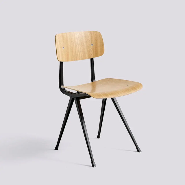 HAY Result Chair Eiche natur, Gestell Stahl schwarz