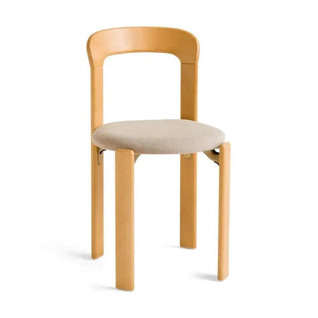 HAY Rey Chair Stuhl Golden mit gepolsterter Sitzfläche