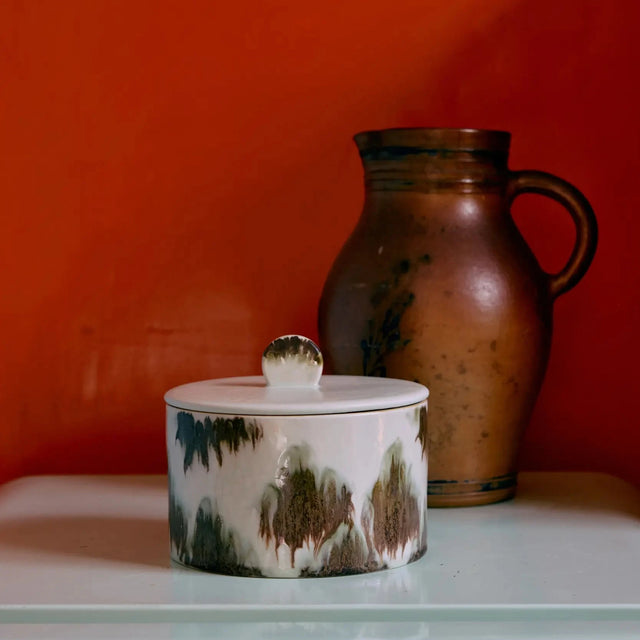 HKliving 70s Ceramics Keksdose Tide auf Tisch - HKliving