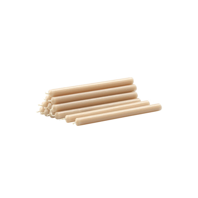 Kerzen im 12er Set Ø 1,3 cm - Stoff Nagel - DesignWe.Love