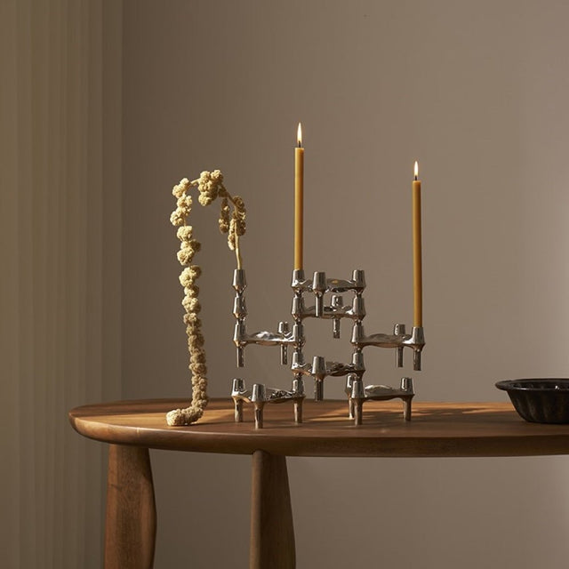 Kerzen im 8er Set Ø 1,3 cm - Stoff Nagel - DesignWe.Love