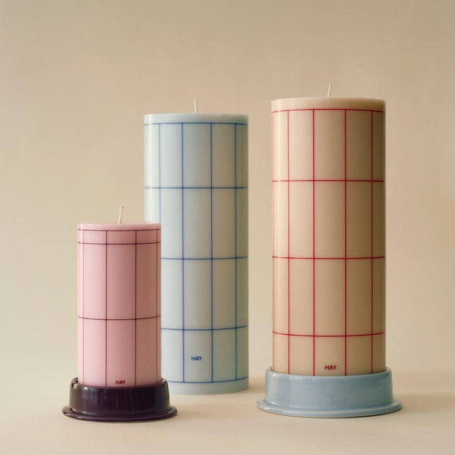 Kerzenhalter Column Candleholder Hellblau Large - HAY - DesignWe.Love