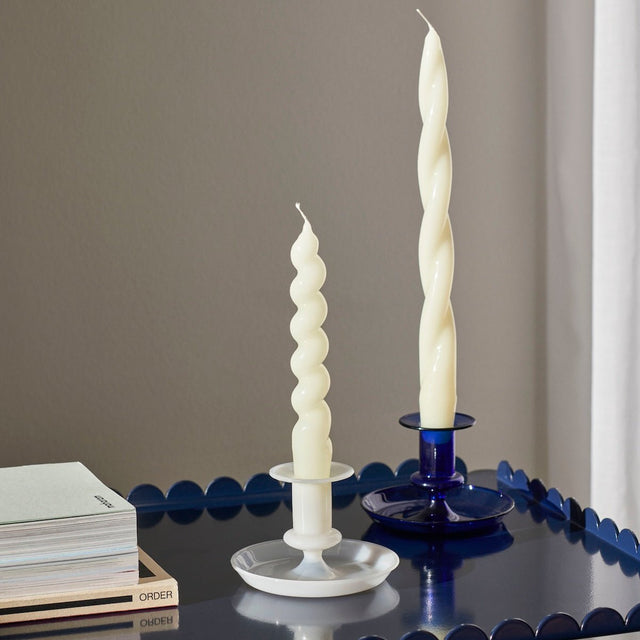 Kerzenhalter Flare Weiß H 7,5 cm - HAY - DesignWe.Love