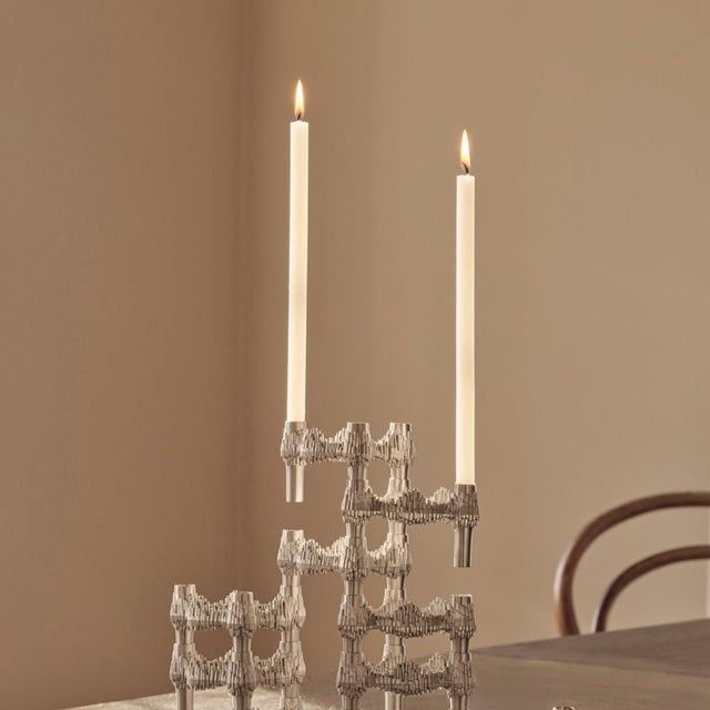 Kerzenhalter Quist Brushed Chrom - Stoff Nagel - DesignWe.Love