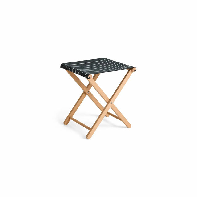 Klapphocker Holz gestreift - HAY Folding Stool schwarz mit beigen Streifen