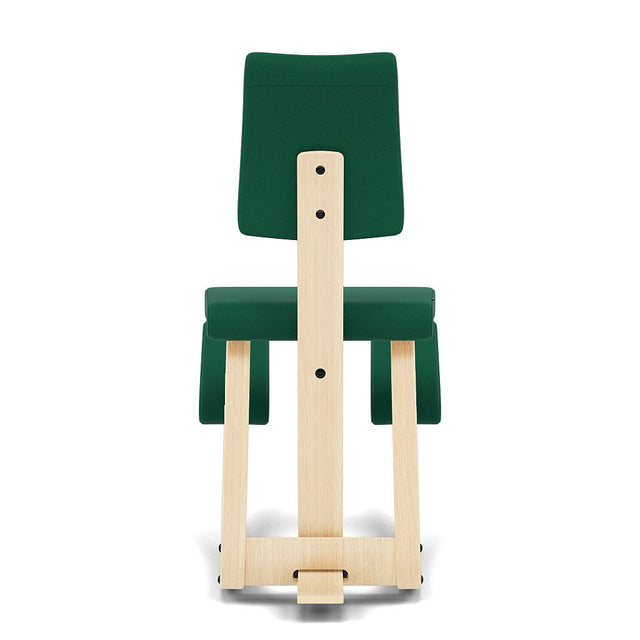 Kniestuhl mit Rückenlehne Variable Plus (Natur/Grün) - Varier Furniture - DesignWe.Love