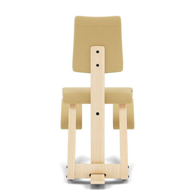 Kniestuhl mit Rückenlehne Variable Plus (Natur/Hellgelb) - Varier Furniture - DesignWe.Love