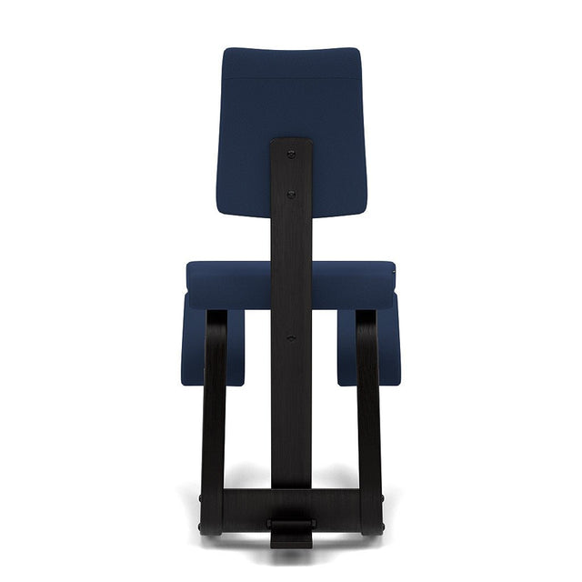 Kniestuhl mit Rückenlehne Variable Plus (Schwarz/Blau) - Varier Furniture - DesignWe.Love