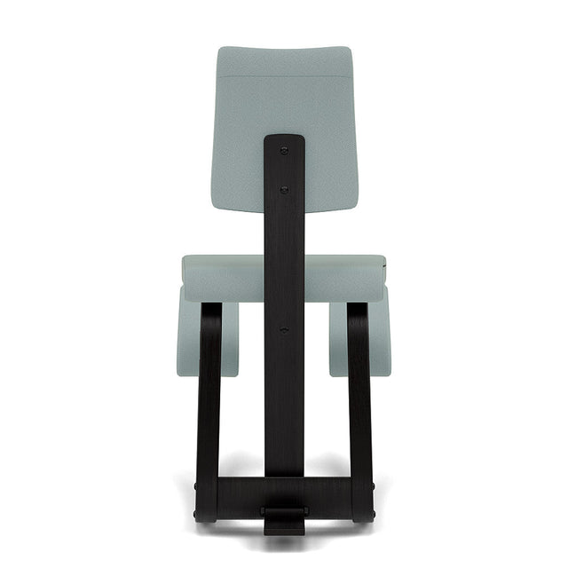 Kniestuhl mit Rückenlehne Variable Plus (Schwarz/Graugrün) - Varier Furniture - DesignWe.Love