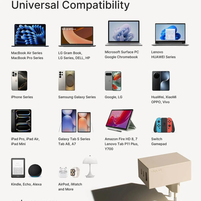 Ladegerät Edge65 beige USB - C - Reduct - DesignWe.Love