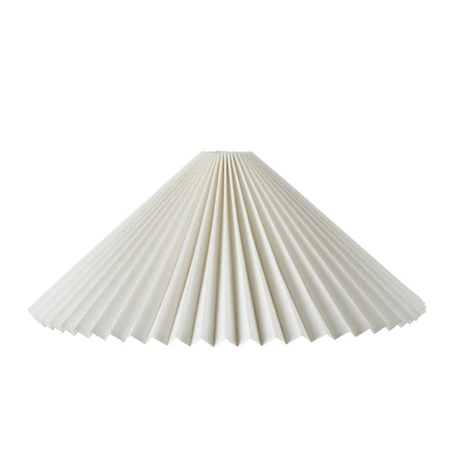 Lampenschirm Kyoto Plissee Leinen Weiss Ø 35cm - Wikholmform - DesignWe.Love