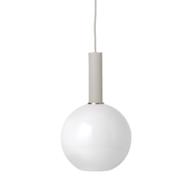 Lampenschirm Opal Shade mit langer Fassung Collect Pendant weiß - ferm LIVING - DesignWe.Love