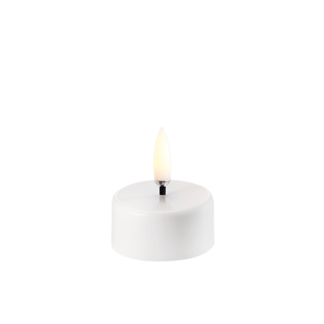 LED Teelicht aus ABS Kunststoff Ø3,9cm weiß - Uyuni - DesignWe.Love