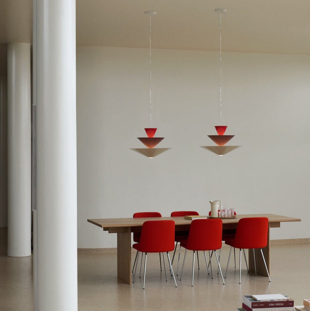 LN14 Gio Pendelleuchte Rot/Burgunderrot 60 cm - &Tradition - DesignWe.Love