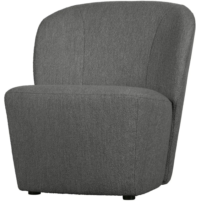 Lofty Sessel Bouclé Stahlgrau von VT Wonen