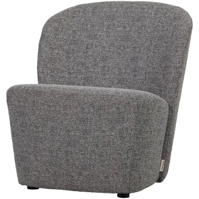 Lofty Sessel Grau Melange, grauer Loungesessel von VT Wonen