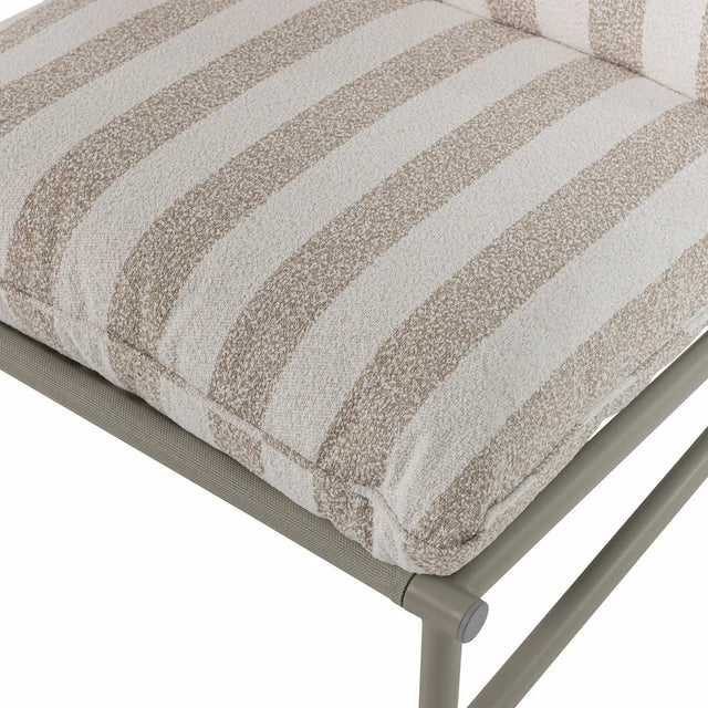 Loungesessel Elvo Stoffdetail Streifen - WOOOD