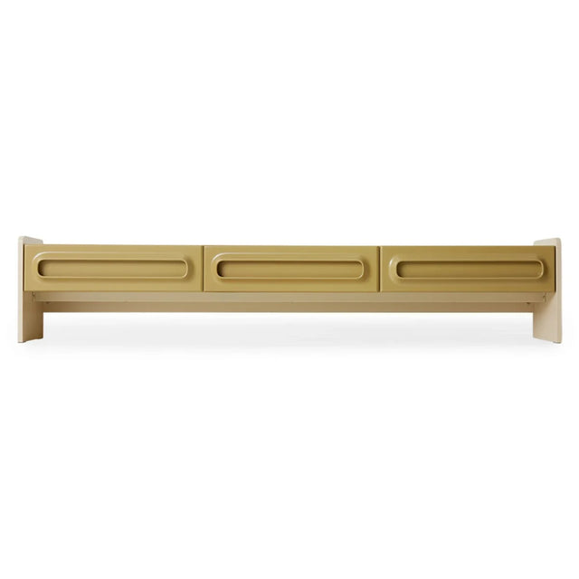 HKliving Space Lowboard 200 cm in Salbei und Creme, Freisteller