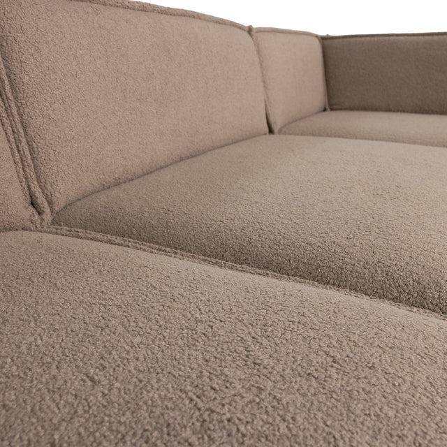 Manu Chaise Lounge Sofa Teddy Taupe (rechts) - WOOOD - DesignWe.Love
