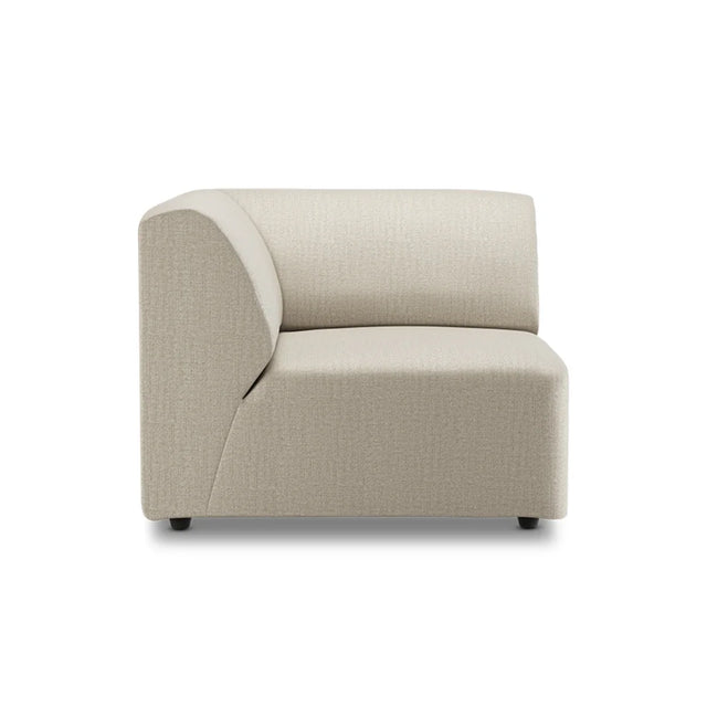 HKliving Jax Couch Modulsofa Endelement Links in Pure Ivory, Freisteller