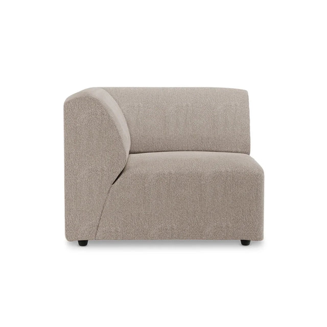 HKliving Jax Couch Modulsofa Endelement Links in Sneak Beige, Freisteller