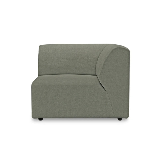 HKliving Jax Couch Modulsofa Endelement Rechts in Linen Army Green, Freisteller