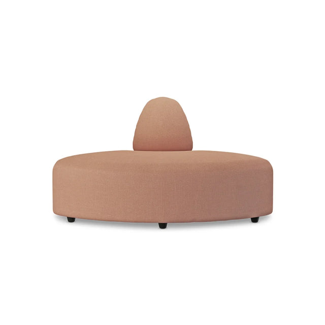 HKliving Jax Couch Modulsofa Halbrund in Linen Dusty Rose, Freisteller