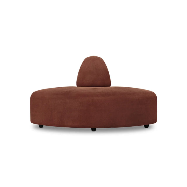 HKliving Jax Couch Modulsofa Halbrund in Royal Velvet Magnolia, Freisteller