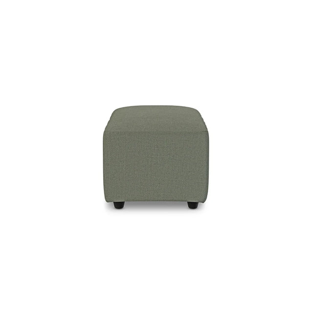 HKliving Jax Couch Modulsofa Hocker klein in Linen Army Green, Freisteller