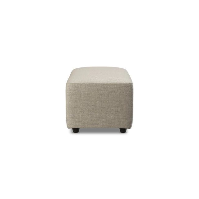 HKliving Jax Couch Modulsofa Hocker klein in Pure Ivory, Freisteller