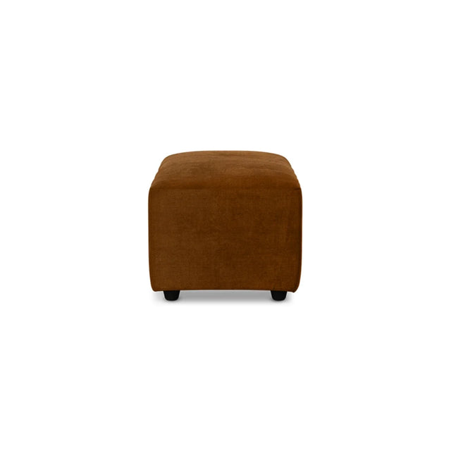 HKliving Jax Couch Modulsofa Hocker klein in Royal Velvet Caramel, Freisteller