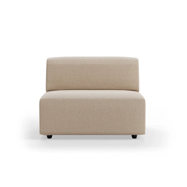 HKliving Jax Couch Modulsofa Mittelteil in Knotted Beige, Freisteller