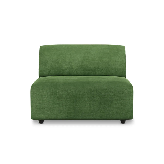 HKliving Jax Couch Modulsofa Mittelteil in Royal Velvet Green, Freisteller